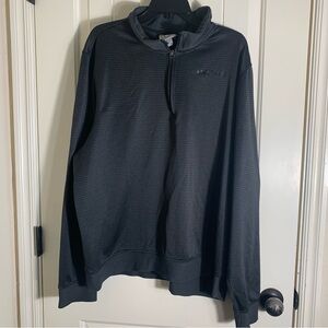 Cinch Men's Charcoal Quarter Zip Fleece Lined Pullover Size XXL